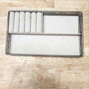 Beige Jewelry Organizer Tray